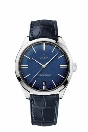 Omega De Ville Trésor Master Co-Axial White Gold / Blue Enamel Diamond 432.53.40.21.53.001 (43253402153001)